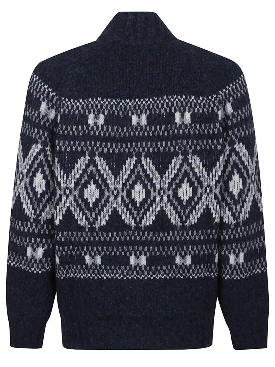 25FW 브루넬로 쿠치넬리 가디건 M2B301706 CGY89 NAVY PANAMA GRGIO MEDIO - BRUNELLO CUCINELLI