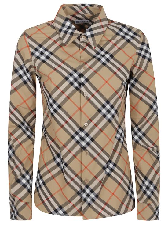 25FW 버버리 체크 셔츠 8106163 B9368 SAND IP CHECK