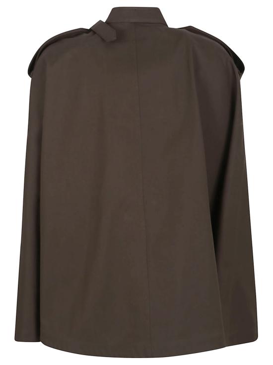 25FW 버버리 본딩 코튼 트렌치 케이프 8113209 C1764 JUNIPER - BURBERRY