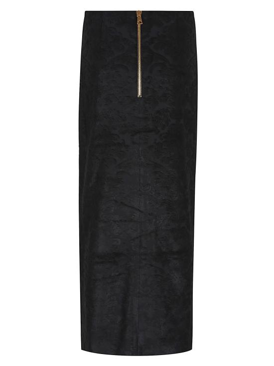 25FW 발망 미디 스커트 FF1LE481JK65 0PA NOIR - BALMAIN