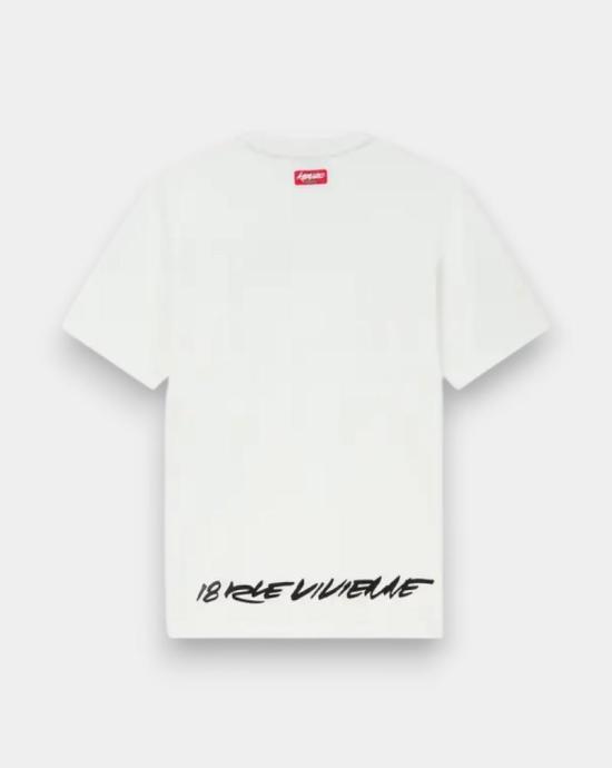 25FW 겐조 반팔 셔츠 F65TS2524SG 02 Beige - KENZO