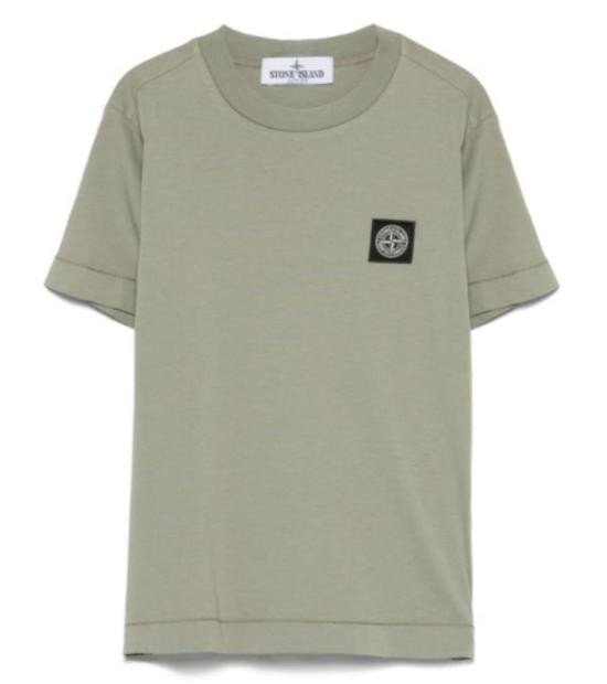 25SS [키즈] 스톤 아일랜드 폴로 셔츠 K1S162100002 S0047V0068 Mud - STONE ISLAND