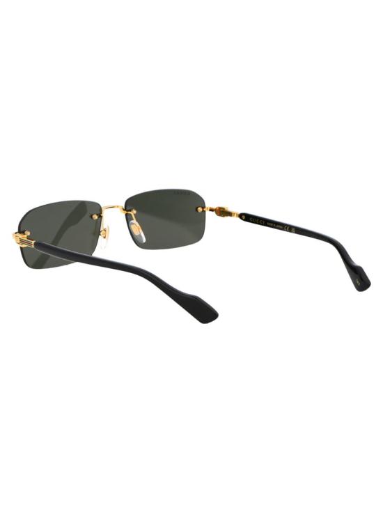 25FW 구찌 안경 GG1221S 001 SUNGLASSES 001 GOLD BLACK GREY - GUCCI