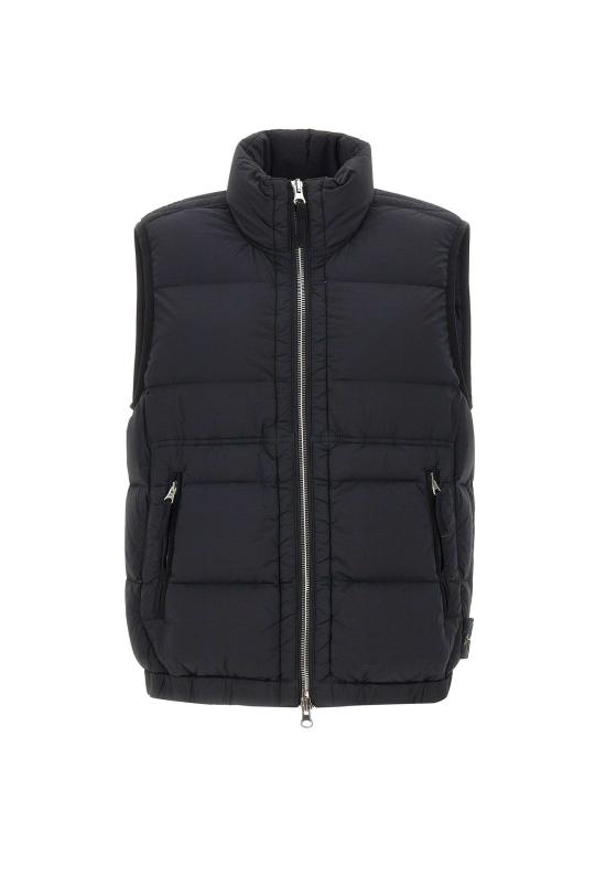 25FW 스톤 아일랜드 심리스 터널 나일론 다운-TC 다운 베스트 G100007S0028 V0029 Black