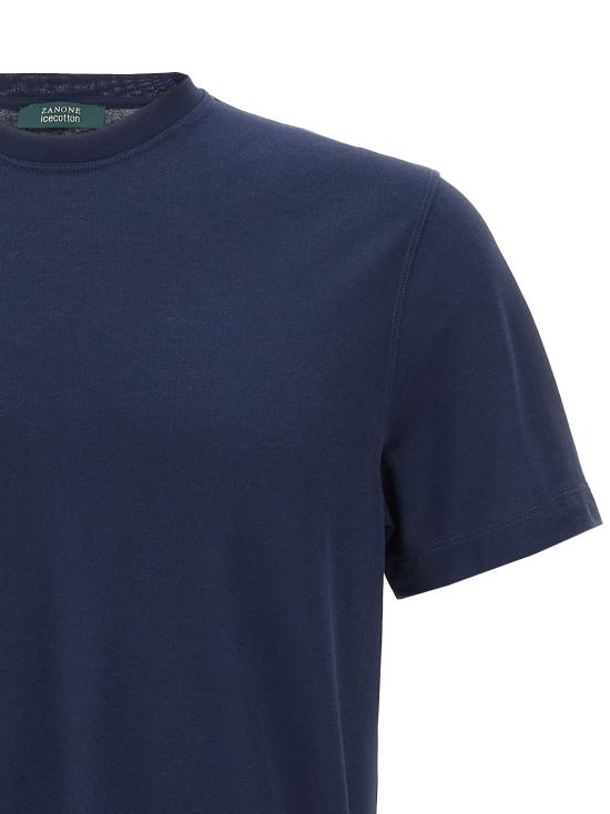 26SS 자노네 반팔 티셔츠 815194ZG380Z0178 Blue - ZANONE