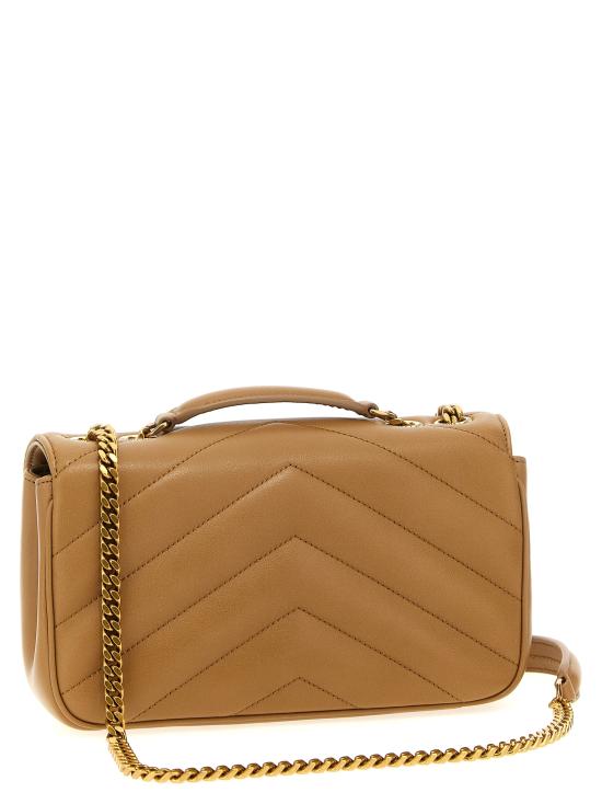 26SS 생로랑 루루 마틀라세 램스킨 스몰 숄더백 801437AAEAX2357 Beige - SAINT LAURENT