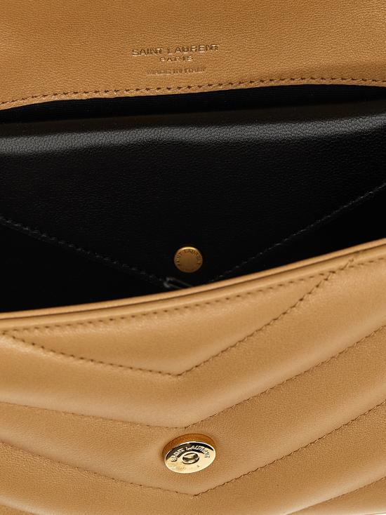 26SS 생로랑 루루 마틀라세 램스킨 스몰 숄더백 801437AAEAX2357 Beige - SAINT LAURENT