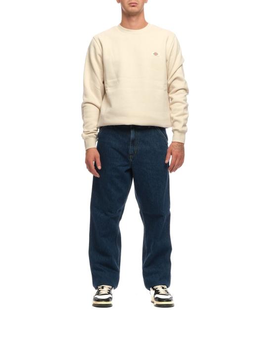  칼하트 WIP 데님 팬츠 Carhartt WIP 싱글 니  – 스톤 워시드 스미스 데님 작업 바지, 블루 I032024 블루 스톤 워시드 - CARHARTT WIP