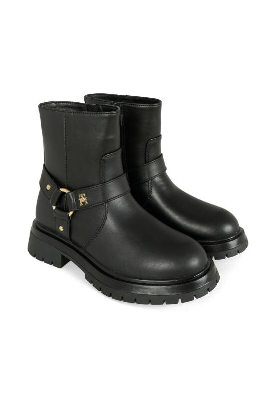 25FW [키즈] 타미힐피거 미들 부츠 T3A5 34021 1355999 BLACK - TOMMY HILFIGER
