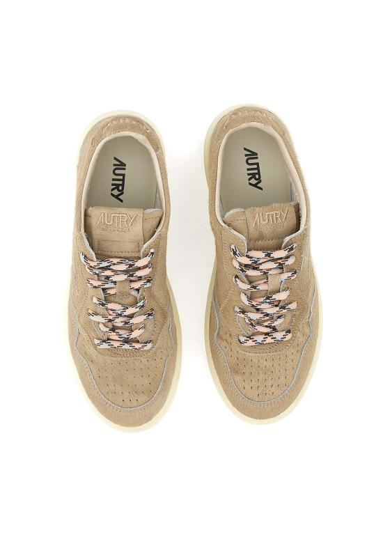 25FW 오트리 메달리스트 로우 스니커즈 AULW PE01 Beige - AUTRY