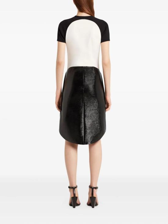 25FW 쿠레쥬 반팔 티셔츠 325JTS214JS0203 0098 HERITAGE WHITE BLACK - COURREGES