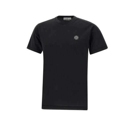 25FW 스톤 아일랜드 반팔 티셔츠 2100027S0013 V0029 Black - STONE ISLAND