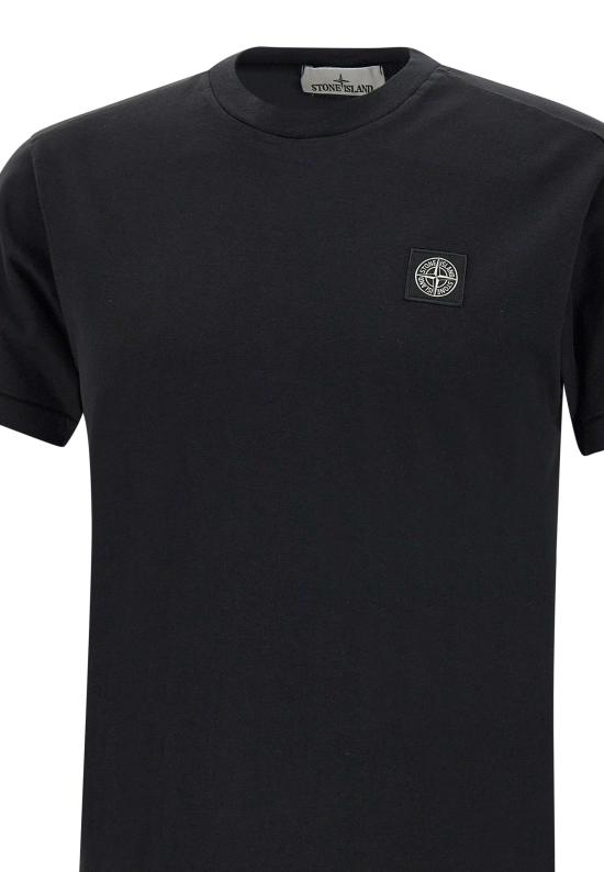 25FW 스톤 아일랜드 반팔 티셔츠 2100027S0013 V0029 Black - STONE ISLAND