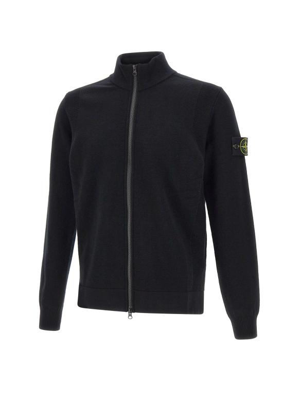 25FW 스톤 아일랜드 집업 니트 5100062S00A1 V0029 Black