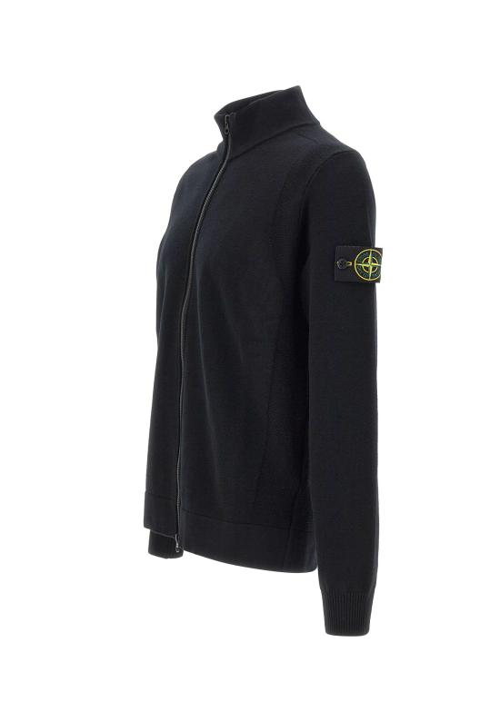 25FW 스톤 아일랜드 집업 니트 5100062S00A1 V0029 Black - STONE ISLAND