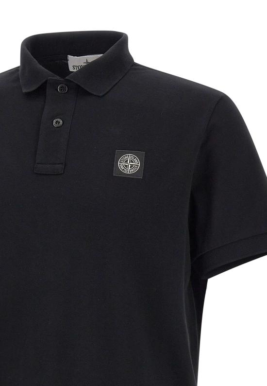 25FW 스톤 아일랜드 폴로 티셔츠 2200005S0017 V0029 Black - STONE ISLAND