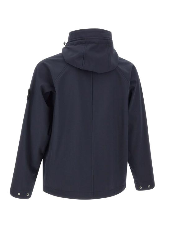 25FW 스톤 아일랜드 소프트 쉘-R E.다이 테크놀로지 리사이클 폴리에스터 라이트 후드 파카 Q100010S0B22 V0020 Blue - STONE ISLAND