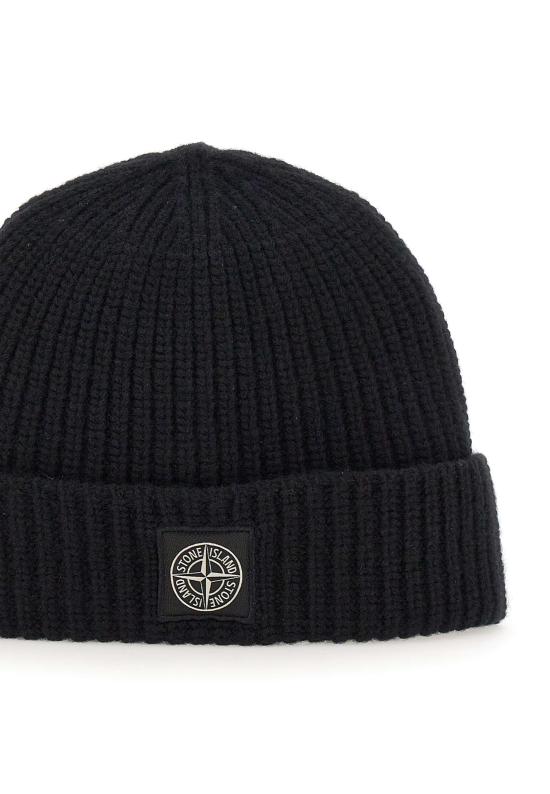 25FW 스톤 아일랜드 비니 N100002S00C3 V0029 Black - STONE ISLAND