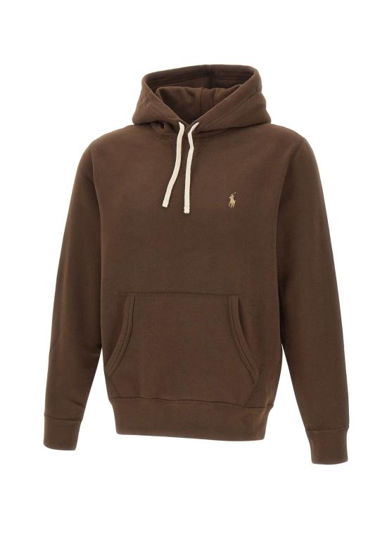 25FW 폴로 랄프로렌 포니 자수 플리스 후드 티셔츠 710766778 108 Brown