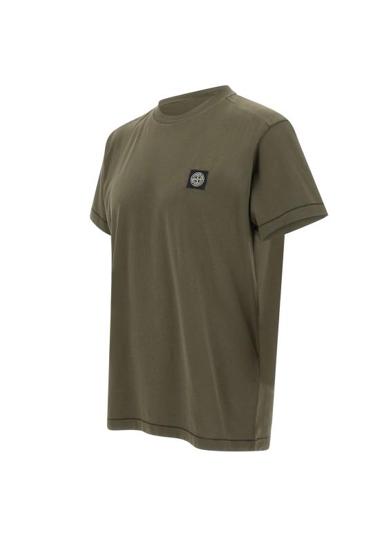 25FW 스톤 아일랜드 반팔 티셔츠 2100027S0013 V0054 Green - STONE ISLAND