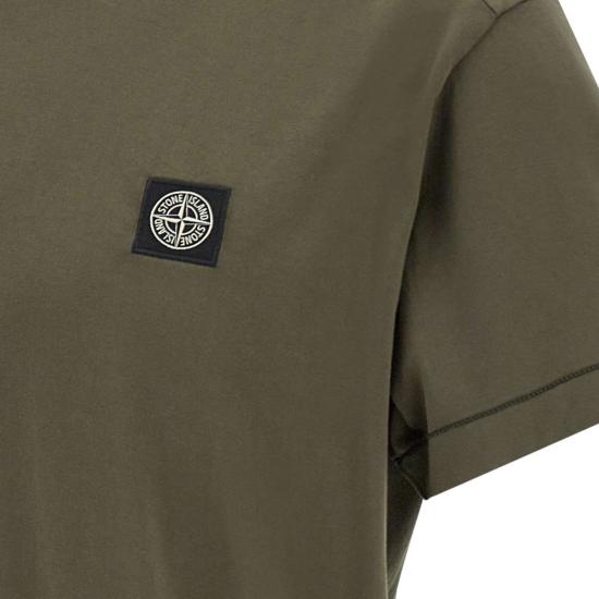 25FW 스톤 아일랜드 반팔 티셔츠 2100027S0013 V0054 Green - STONE ISLAND