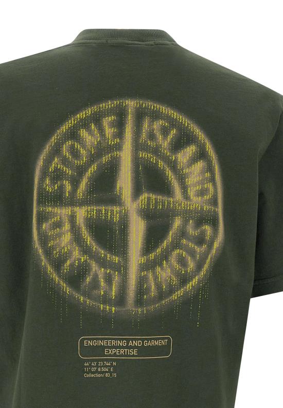 25FW 스톤 아일랜드 반팔 티셔츠 2100037S0197 V005E Green - STONE ISLAND