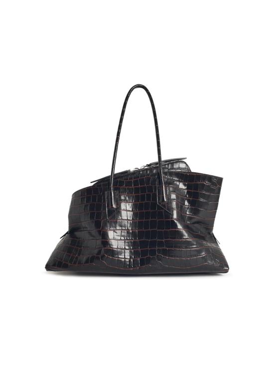 26FW 디 아티코 라 파세지아타 미디엄 탑 핸들 백 250WAH00054 LBT021PR207 Brown - THE ATTICO