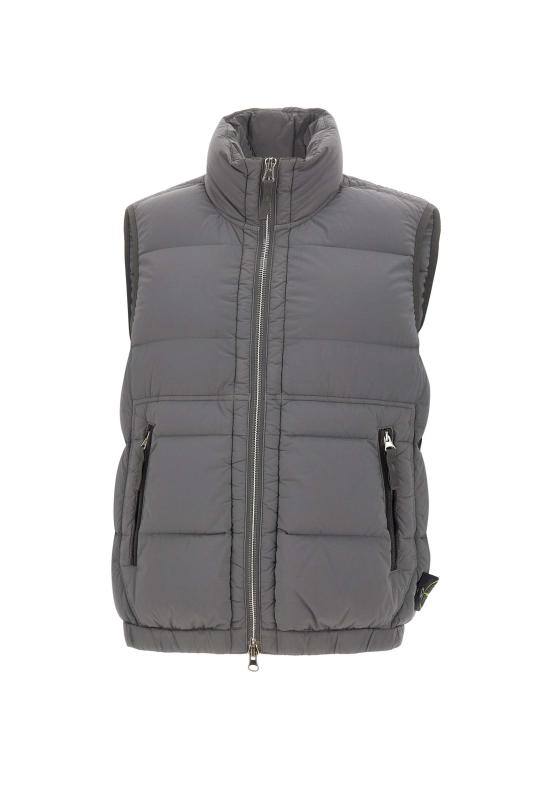 25FW 스톤 아일랜드 심리스 터널 나일론 다운-TC 다운 베스트 G100007S0028 V006B Grey