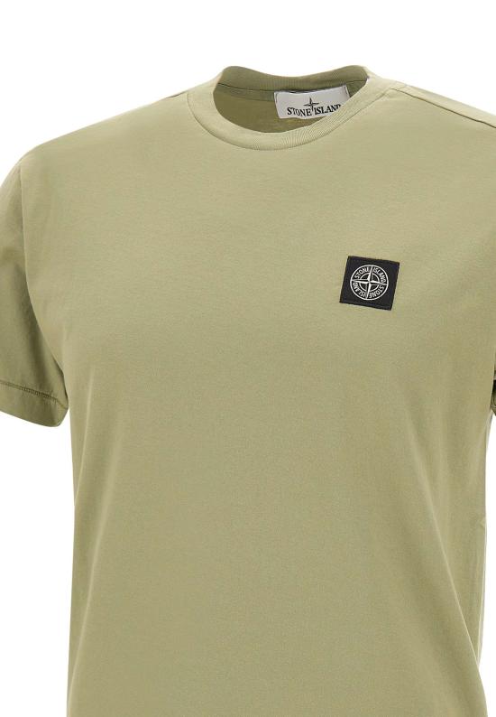 25FW 스톤 아일랜드 반팔 티셔츠 2100027S0013 V0055 Green - STONE ISLAND