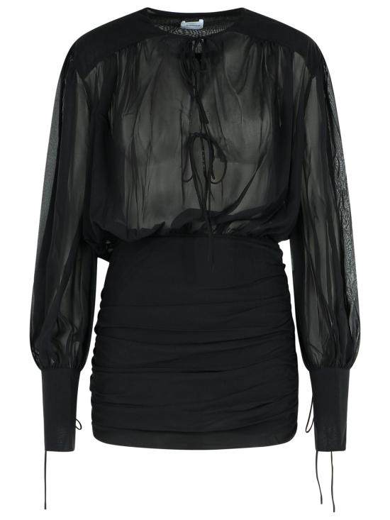 25FW 안다마네 숏 원피스 T180155A TNS038BLACK Black