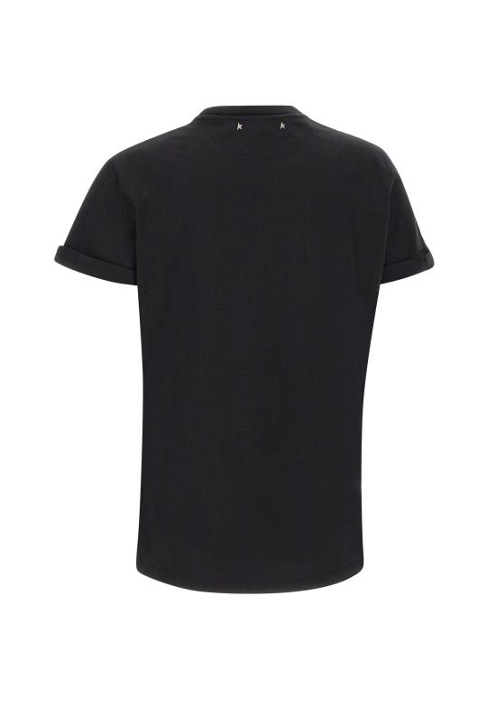 25FW 골든구스 반팔 티셔츠 GWP01220 P00063790292 Black - GOLDEN GOOSE