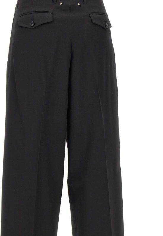 25FW 골든구스 스트레이트 팬츠 GWP01203 P00154690100 Black - GOLDEN GOOSE