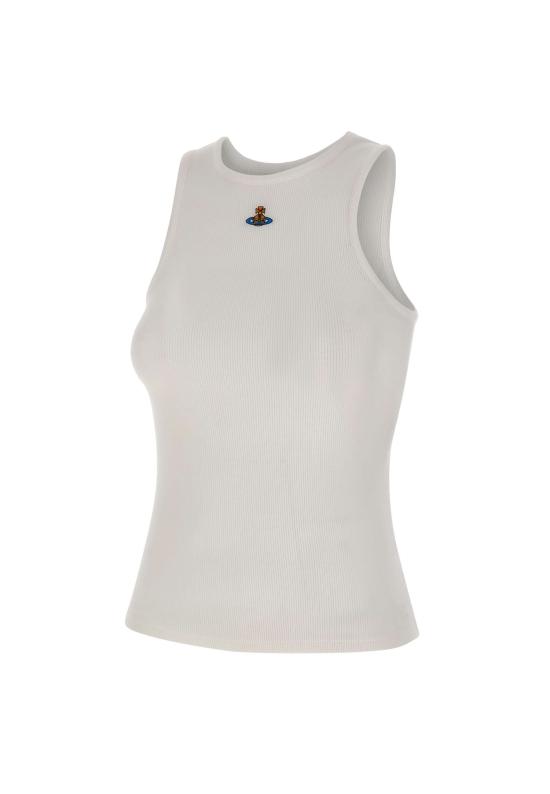 25FW 비비안웨스트우드 민소매 티셔츠 3G01003Z J009CA401 White