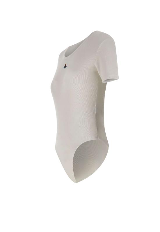 25FW 비비안웨스트우드 바디수트 티셔츠 1G010012 J009CA401 White - VIVIENNE WESTWOOD
