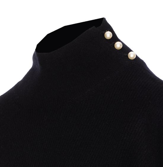 25FW 리우조 터틀넥 CF5424MS019 22222 Black - LIU JO