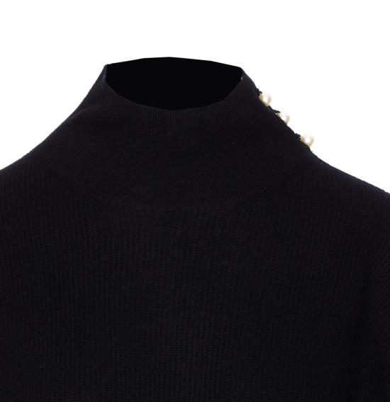 25FW 리우조 터틀넥 CF5424MS019 22222 Black - LIU JO