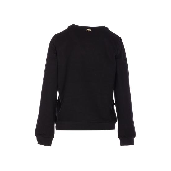 25FW 리우조 긴팔 티셔츠 TF5124JS182 22222 Black - LIU JO