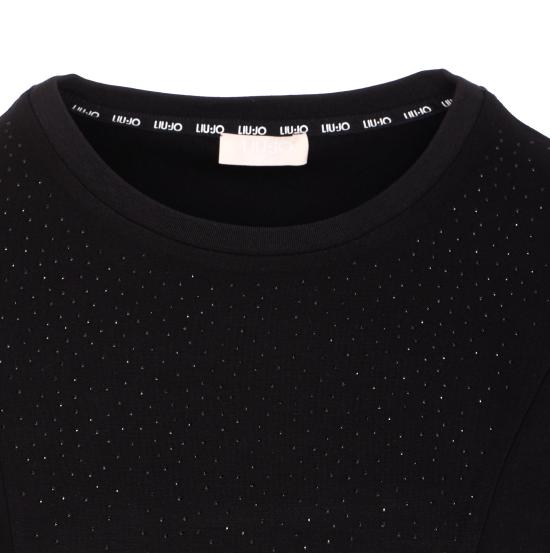 25FW 리우조 긴팔 티셔츠 TF5124JS182 22222 Black - LIU JO