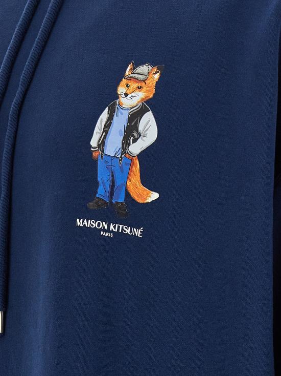 25FW 메종키츠네 드레스드 폭스 오버사이즈 후드 티셔츠 PM00707KM03400329 - MAISON KITSUNE