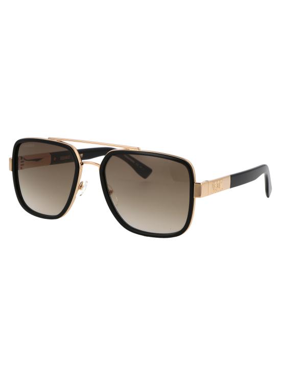  디스퀘어드2 선글라스 D2 0060S RHLHA GOLD BLACK - DSQUARED2