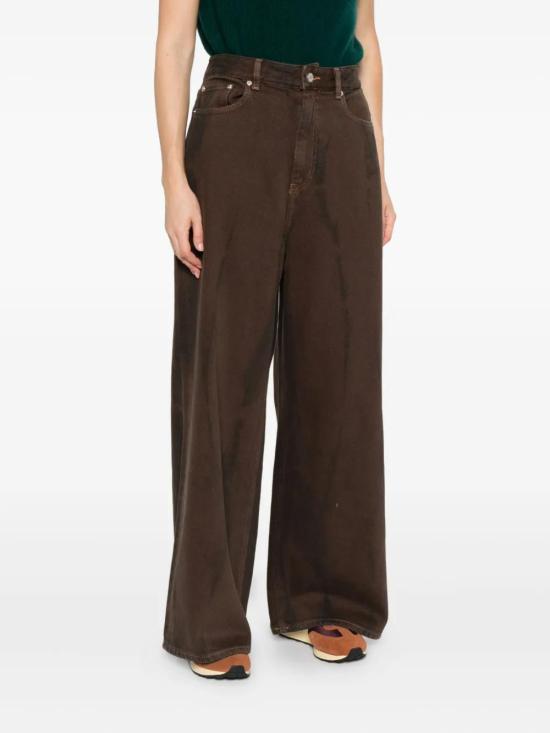 25FW 가니 오버다이드 헤비 데님 베기 팬츠 J1737 979 BROWN - GANNI