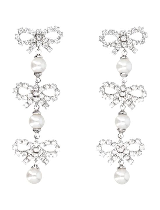 25FW 셀프 포트레이트 이어링 PF25613EP PEARL SILVER