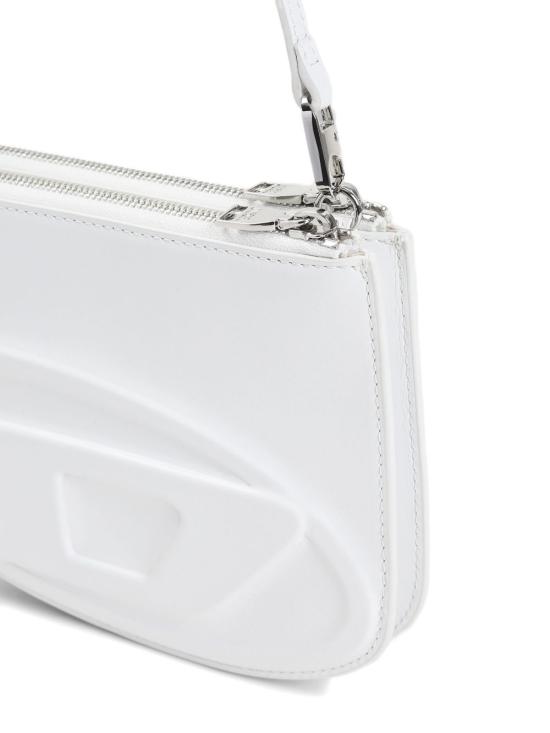 25FW 디젤 1DR 트윈-더블-파우치 프린티드 레더 숄더백 X10330PR818T1003 White - DIESEL