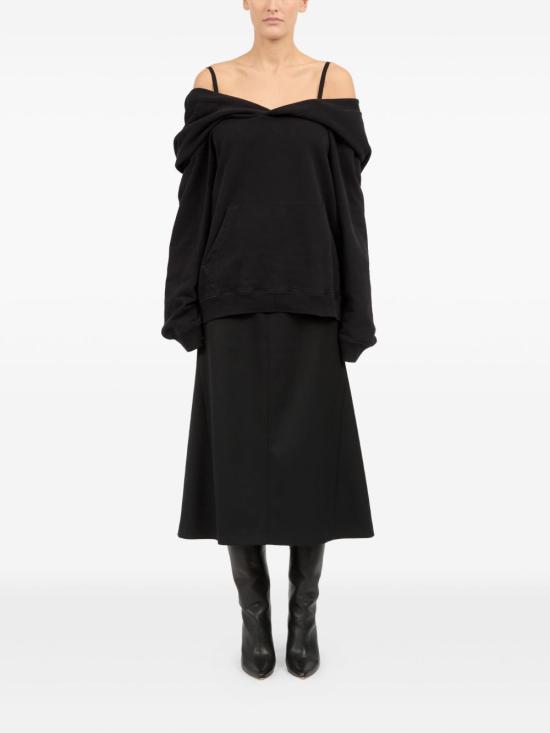 25FW MM6 메종마르지엘라 후드 티셔츠 S52GU0244M25014 900 BLACK - MM6 MAISON MARGIELA