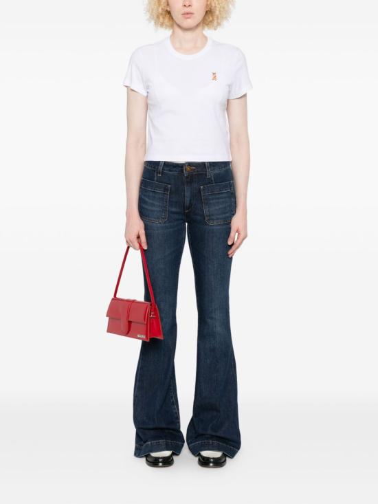 25FW 메종키츠네 레이디 폭스 베이비 티셔츠 PW00109KJ7026P100 WHITE - MAISON KITSUNE