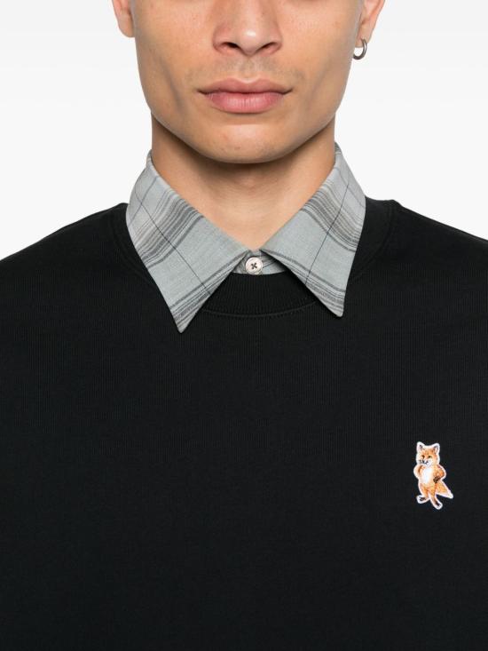 25FW 메종키츠네 스탠딩 폭스 컴포트 스웨트셔츠 PM00311KM0341P199 BLACK - MAISON KITSUNE