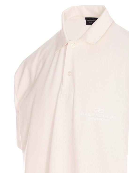 발렌시아가 폴로 티셔츠 813299TRVW49012 White - BALENCIAGA
