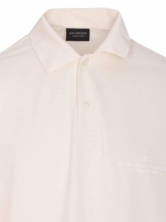  발렌시아가 폴로 티셔츠 813299TRVW49012 White - BALENCIAGA