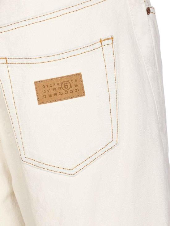 26SS MM6 메종마르지엘라 스트레이트 팬츠 S62LB0190M30018963 White - MM6 MAISON MARGIELA