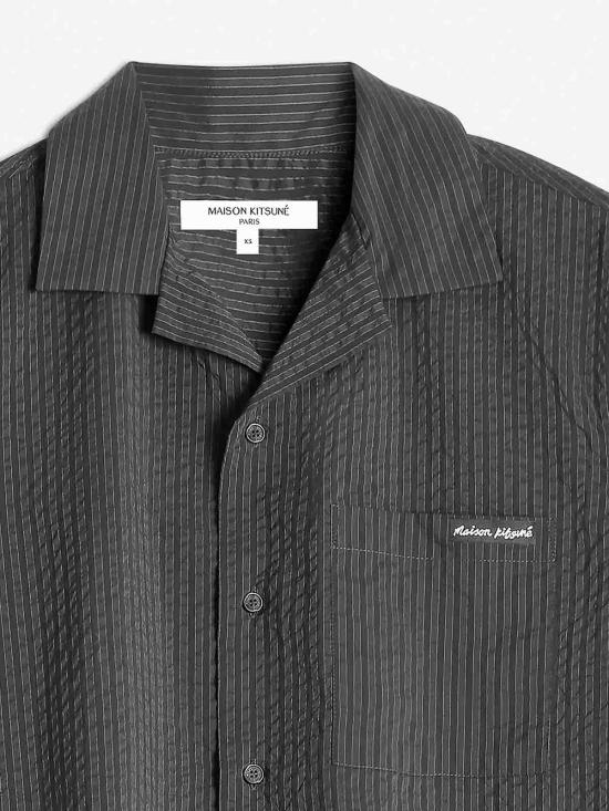 25SS 메종키츠네 반팔 셔츠 OM00421WC5032P391 Green - MAISON KITSUNE